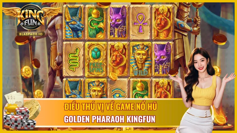 Các biểu tượng trong Golden Pharaoh KingFun - Wild Scatter Bonus và biểu tượng Ai Cập