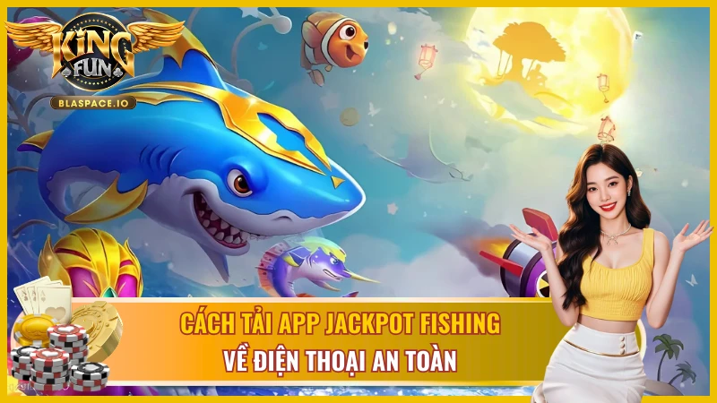Hướng dẫn tải app và vào game Jackpot Fishing KingFun