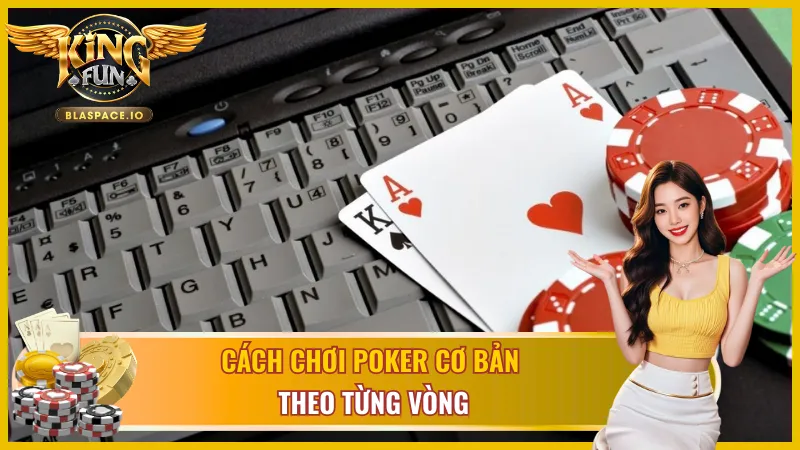 4 vòng cược Poker Texas Hold'em KingFun - Pre-flop Flop Turn River