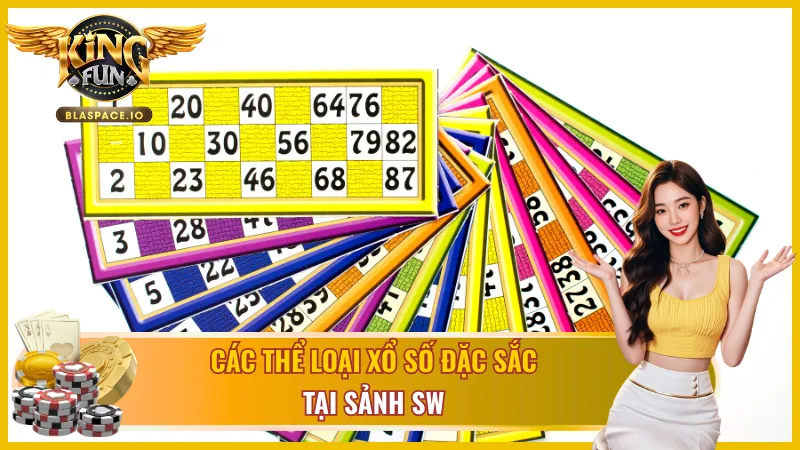 Các thể loại xổ số nổi bật SW KingFun - thần tài nhanh loto truyền thống