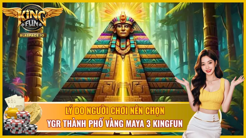 Biểu tượng Wild Scatter hệ số nhân trong YGR Thành Phố Vàng Maya 3 KingFun